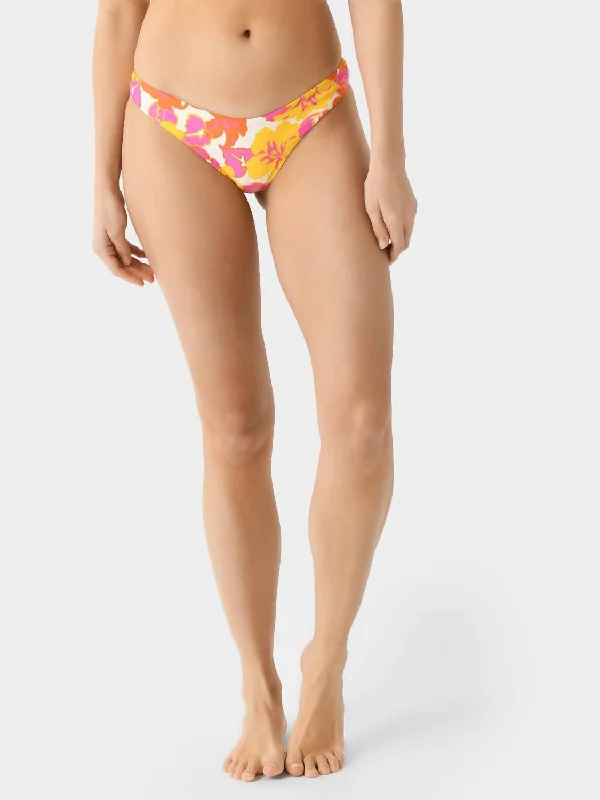 Women's Stylish Professional Garments Rocky Bikini Bottom In Bliss And Blossom