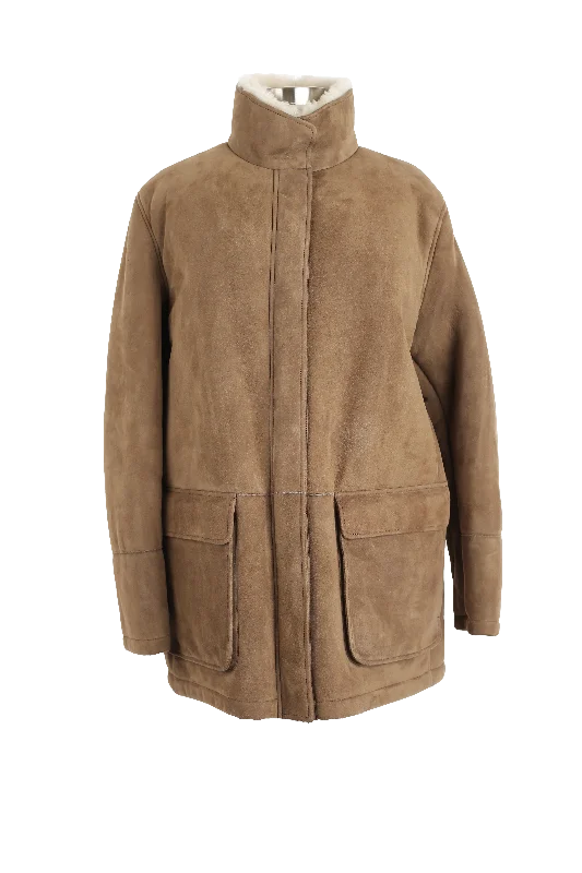 Women's Loungewear Clothes Voyager Suede Shearling Lined Parka