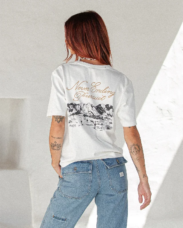 Clothes Of Woman Never Ending Pursuit T-Shirt - Off White