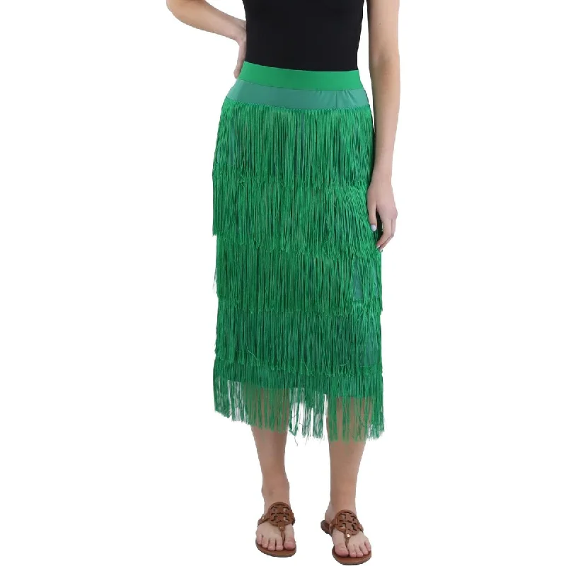 Outfits For Girls Womens Fringe Midi Pencil Skirt