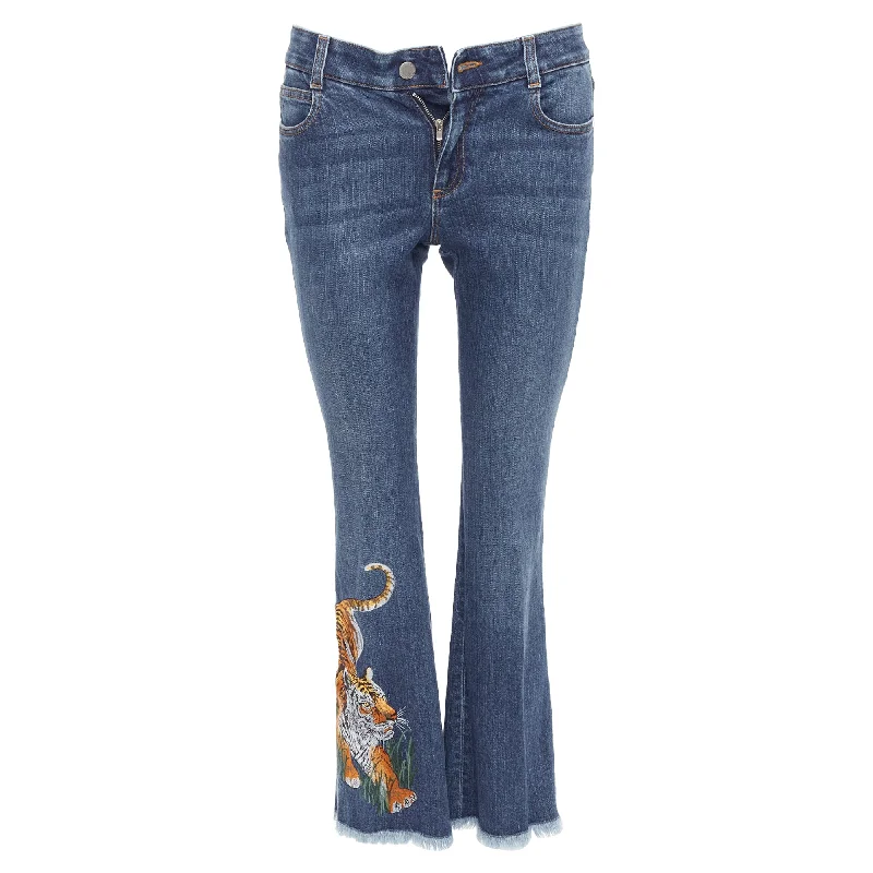 Women's Classic Attire Stella Mccartney Tiger Embroidery Flare Jeans