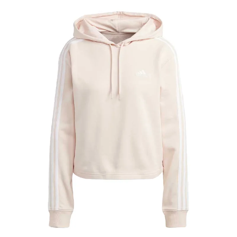 Women's Elegant Apparel adidas - Women's Essentials 3-Stripes French Terry Crop Hoodie (IC9914)