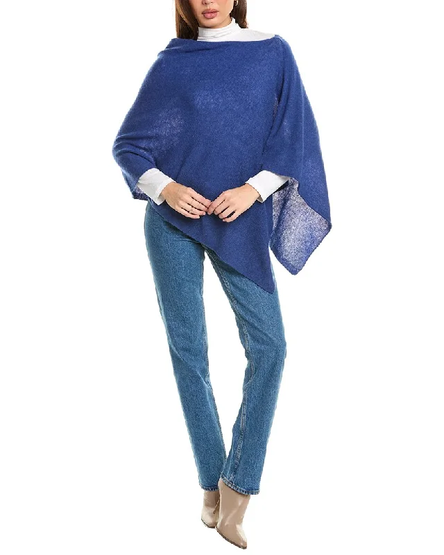 Fashionable Casual Tops Brodie Cashmere Classic Mini Cashmere Poncho