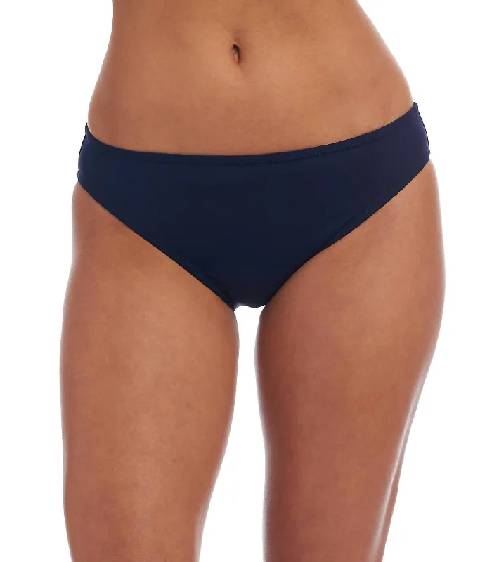 Women's Clothing For Casual Outings Classic Hipster Bikini Bottom In Indigo Navy