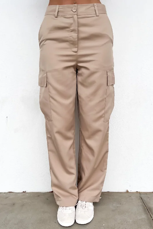 Stylish Women's Clothing Kourtney Cargo Pant Beige