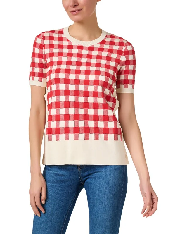 Casual Dresses for Women Joseph Gingham Silk-Blend Sweater