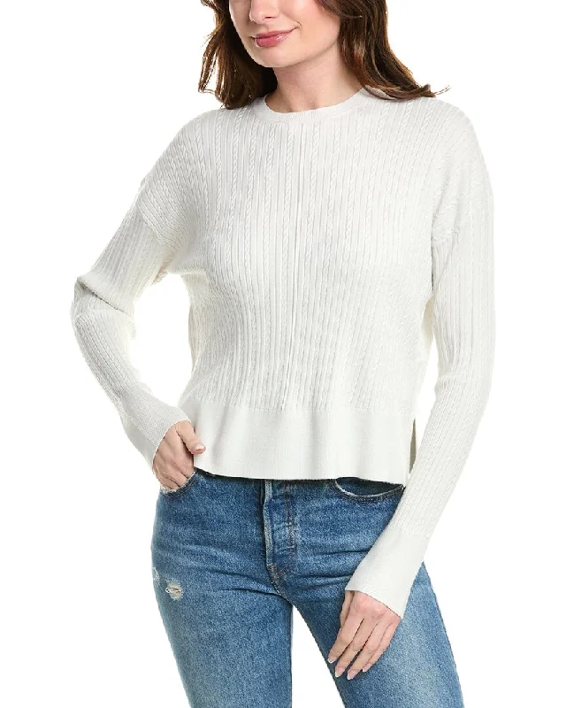 Trendy Women's Fashion Splendid Veronica Cable Sweater