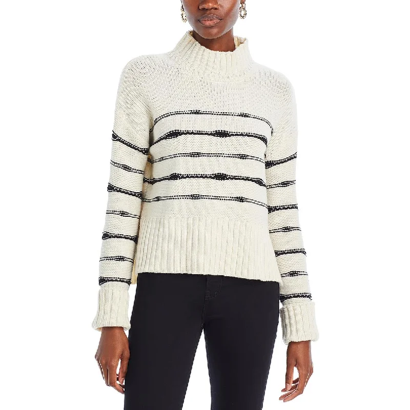 Women's Fashion Clothing Womens Wool Knit Mock Turtleneck Sweater