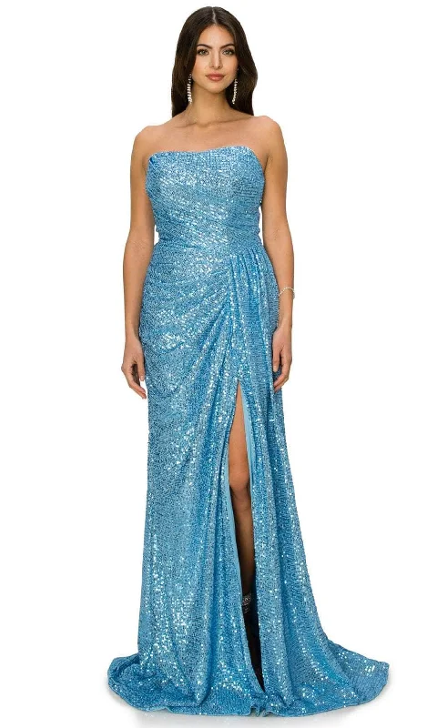 Women's Occasion Wear Clothing Cinderella Couture 8052J - Sequined Scoop Neck Prom Gown