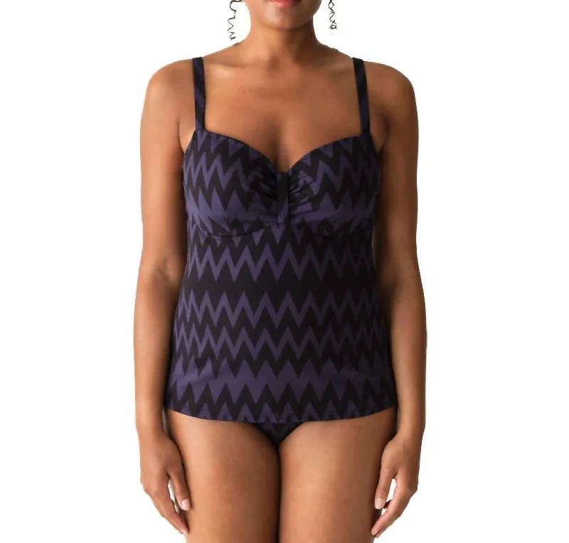 Clothing For Women Venice Padded Tankini Top In Black