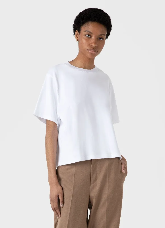 Outfits Ideas Women's Boxy Heavyweight T-shirt in White