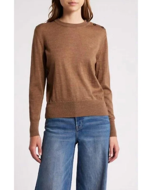 Women's Attire Amor Sweater In Camel