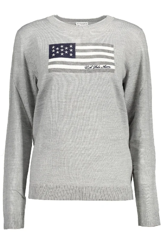 Chic Clothing For Women U.S. POLO ASSN. Chic  Crew Neck Embroide Women's Sweater