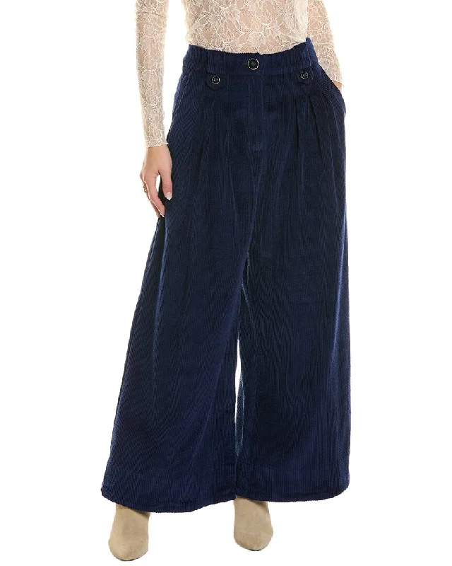 Comfortable Loungewear for Women FARM Rio Low-Rise Corduroy Pant