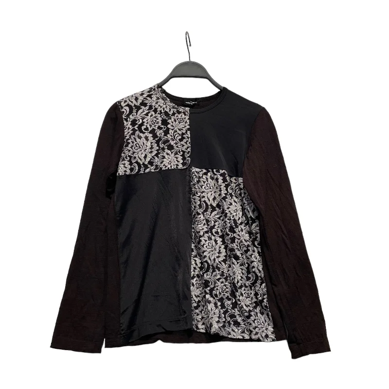 Women's Clothing Brands tricot COMME des GARCONS/LS T-Shirt/Brown/Wool/All Over Print/TT-040480/TT-040480