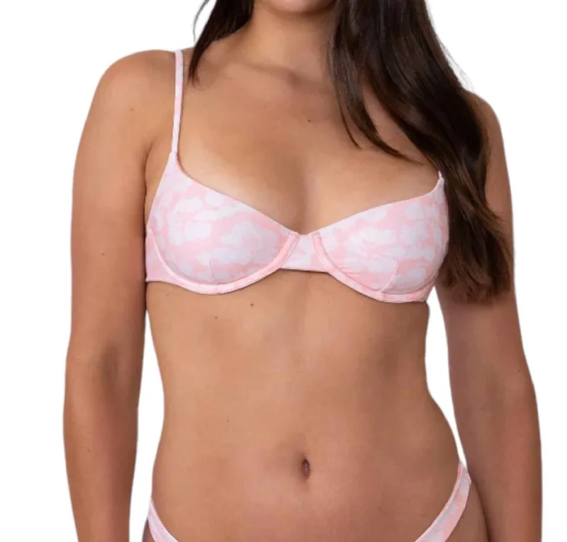 Women's Occasion Wear Clothing Sandy Bra Bikini Top In Pink