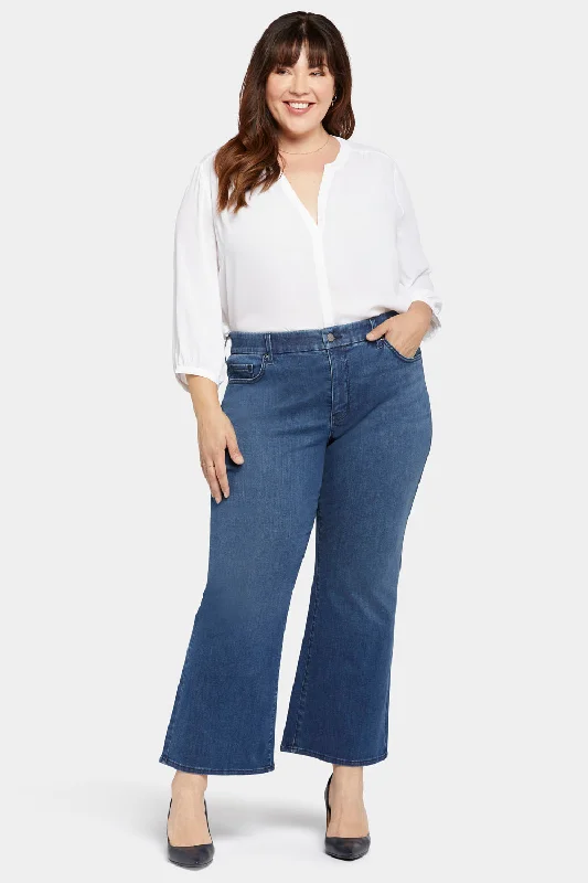 Comfortable Loungewear for Women Waist-match™ Relaxed Flared Jeans In Plus Size - Rendezvous