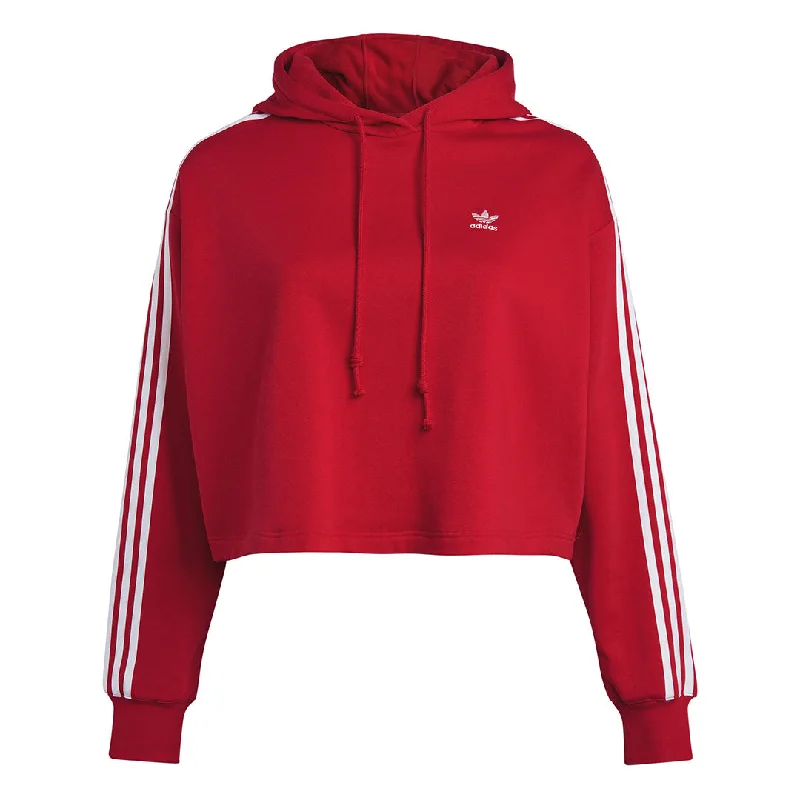 Women's Clothes adidas - Women's Adicolor Crop Hoodie (Plus Size) (HY8302)