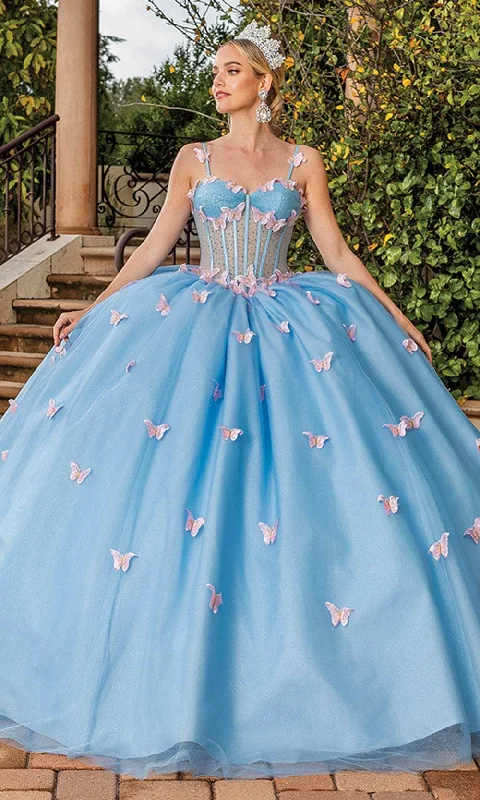 Women's Cozy Clothes Dancing Queen 1815 - Butterfly Applique Ballgown