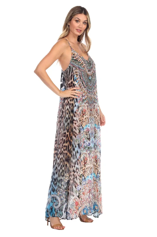 Women's Evening Apparel Beatrix T-Back Maxi Dress