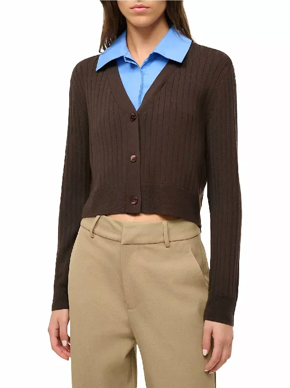 Extreme Clearance Deals Wallis Collared Sweater In Earth/cornflower