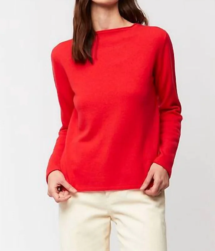 Luxury Women's Clothing Aldo Martins Crewneck Cashmere Sweater In Red