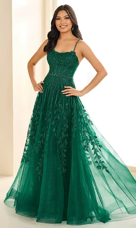 Chic Women's Clothing for Date Nights Ellie Wilde EW36068 - Embellished Tulle A-Line Prom Gown