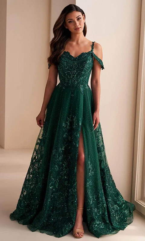 Sale Clearance Ellie Wilde EW36220 - A-Line Beaded Lace Prom Gown