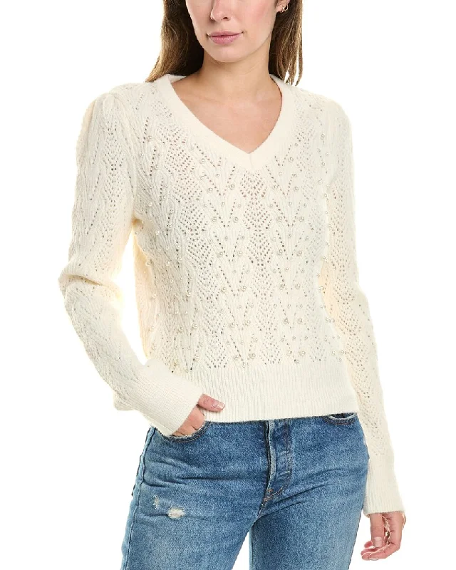 Women's Clothes for All-Day Comfort and Style Nanette Nanette Lepore Pearl Bead Sweater