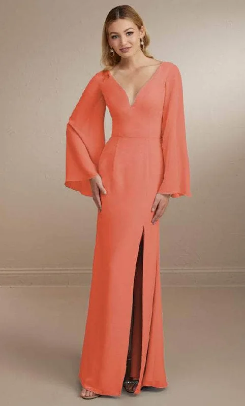 Women's Comfortable Lounge Attire Christina Wu Celebration 22164 - Bell Sleeve Evening Gown