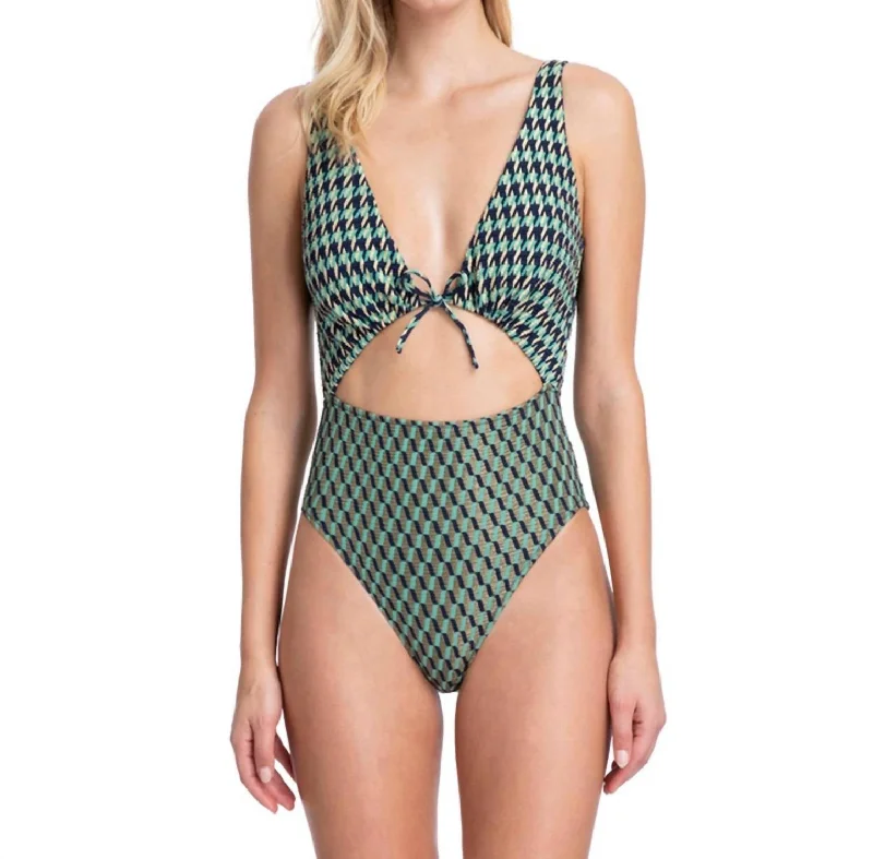 Women Wear Online One Piece Swimsuit In Got Retro Revival Green