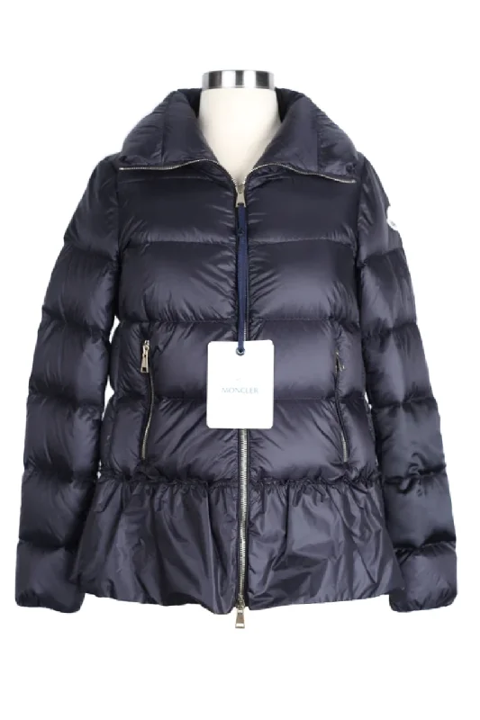 Women's Clothing For Work Ruffle Trim Puffer Jacket