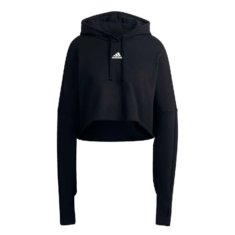 Stylish Women's Outerwear Apparel adidas - Women's Collective Power Cropped Hoodie (HR5274)