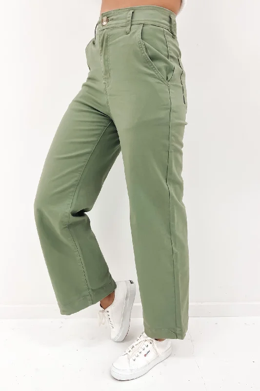 Women Clothing Daniel Pant Khaki