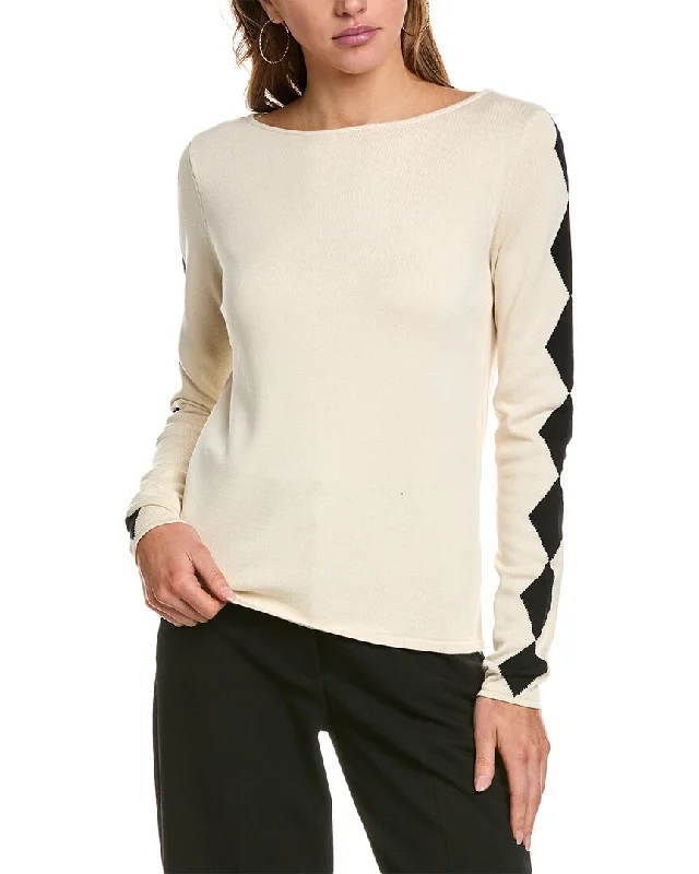 Plus Size Women's Fashion St. John Intarsia Sweater