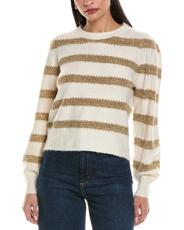 Women's Loungewear Clothes ANNA KAY Herringbone Cashmere-Blend Sweater