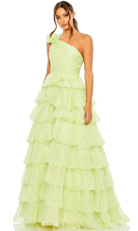 Women's Comfortable Apparel Mac Duggal 67979 - Tiered Chiffon Gown