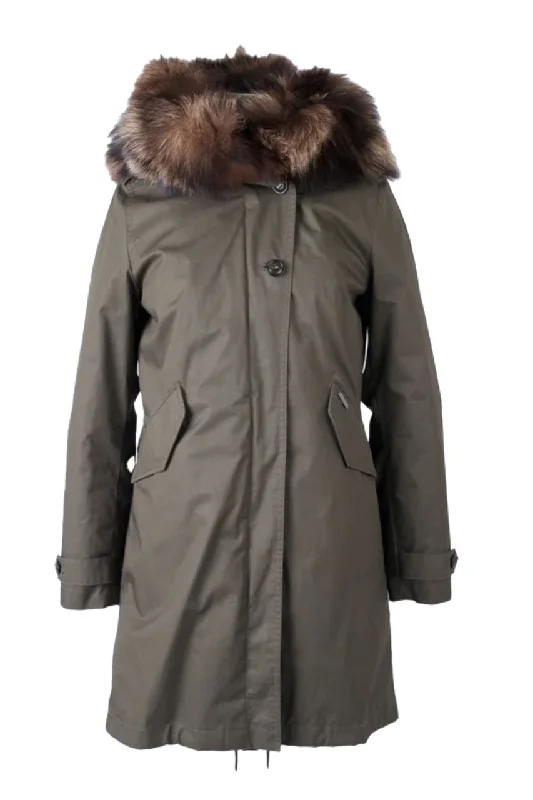 Women's Clothing For Travel Fur Trimmed Parka