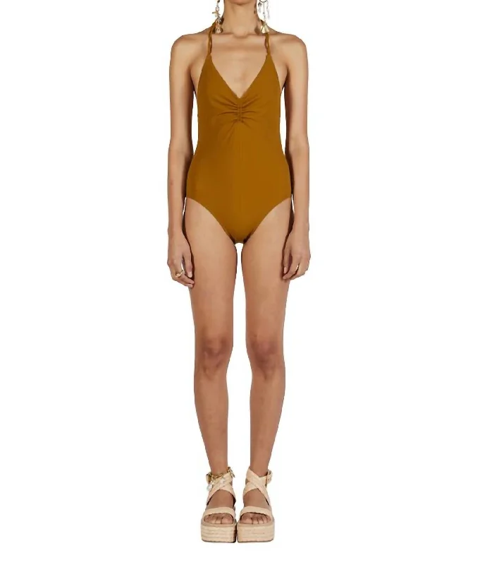 Boutique Dress Online Madeira Maillot One Piece In Olive