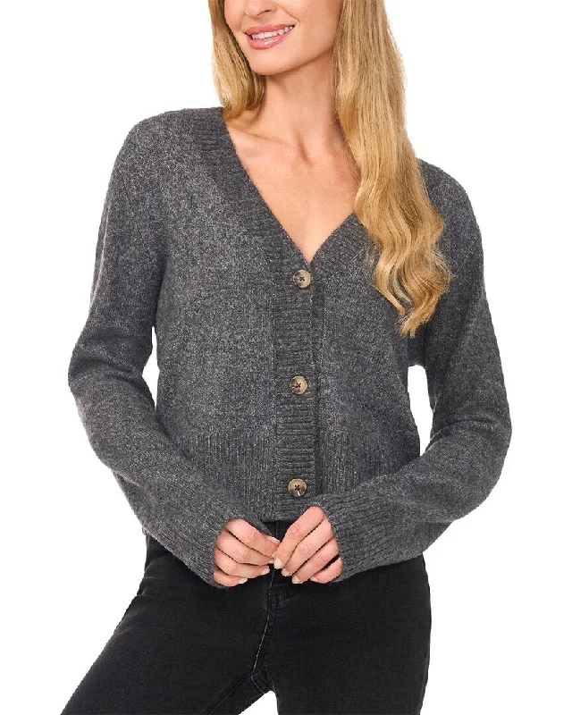 VIP Member Discount CeCe V-Neck Crop Cardigan