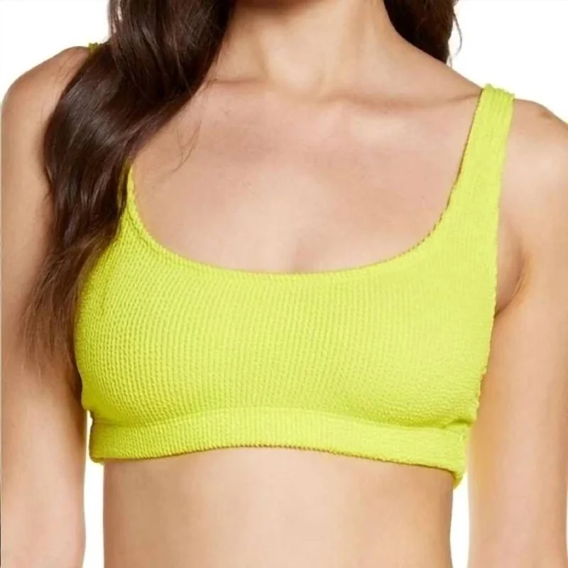 Women's Seasonal Clothing Always Fits Bikini Top In Yellow