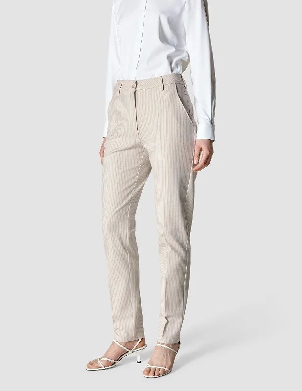 Timeless Women's Fashion Styles Essential Pants Tapered Cream Latte