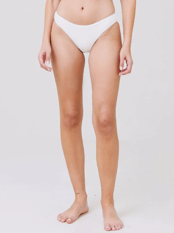 Women's Transitional Garments So Solid Annia Bikini Bottom In Ecru