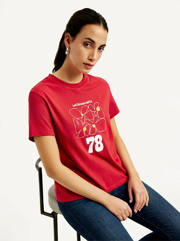 Affordable Women's Garments Women's Graphic Print Crew Neck T-Shirt