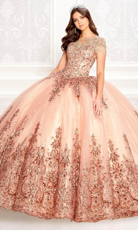 Online Impressions Boutique Princesa by Ariana Vara PR22026 - Beaded Jewel Neckline Ballgown