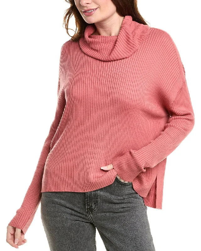 Chic Women's Clothing for Work and Travel Splendid Georgie Cowl Neck Cashmere-Blend Sweater