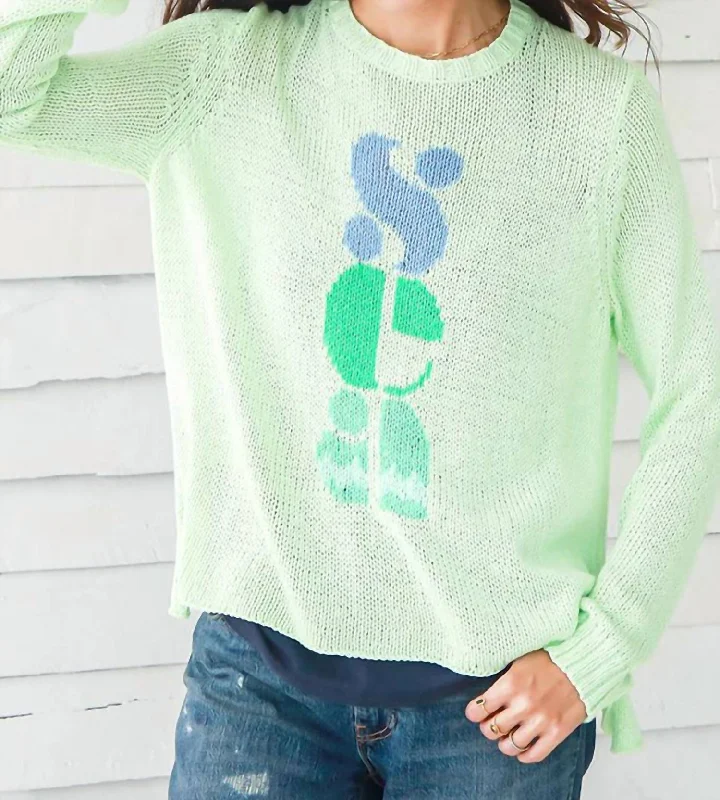 Women's Clothing Online Sea Sweater In Green