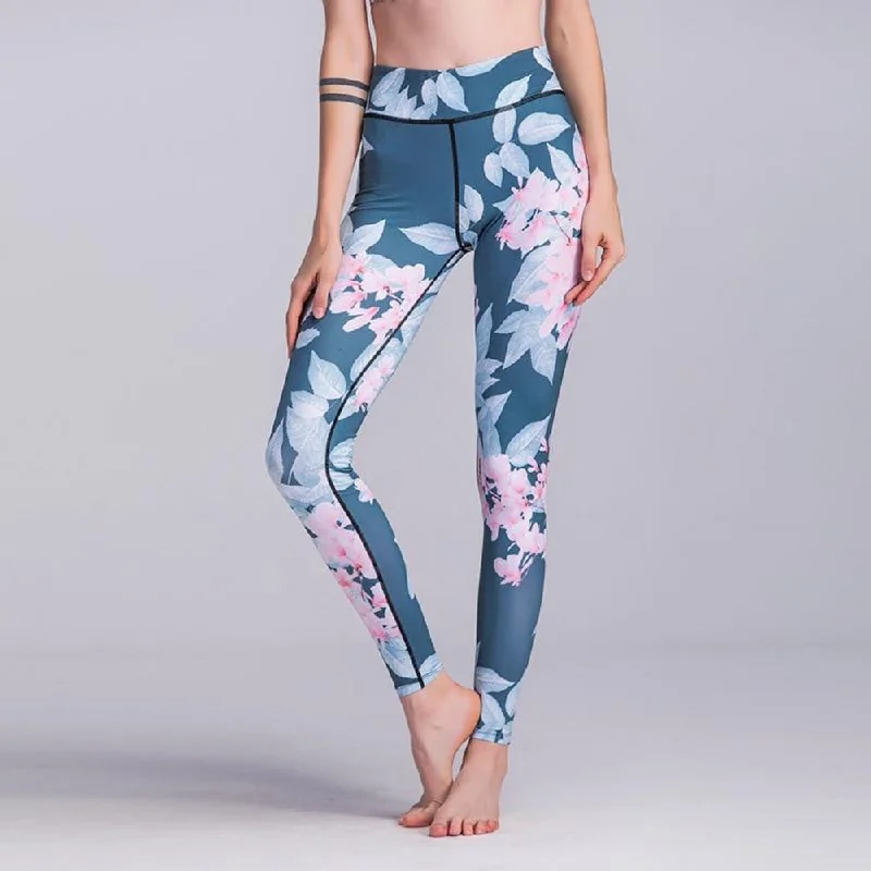 Women Fashion High Waist Slim Fit Compression Fitness Yoga Leggings