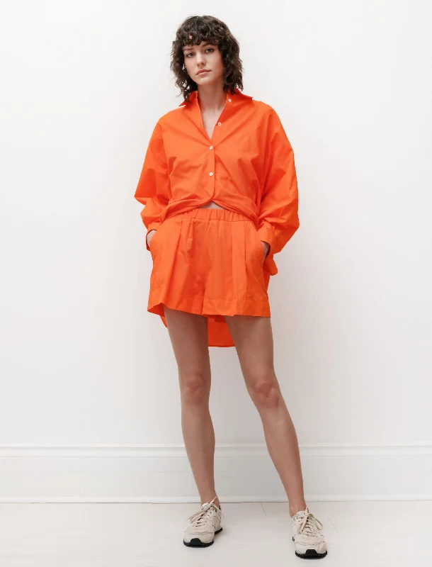 Comfortable Outfit For Women Easy Shorts Tangerine