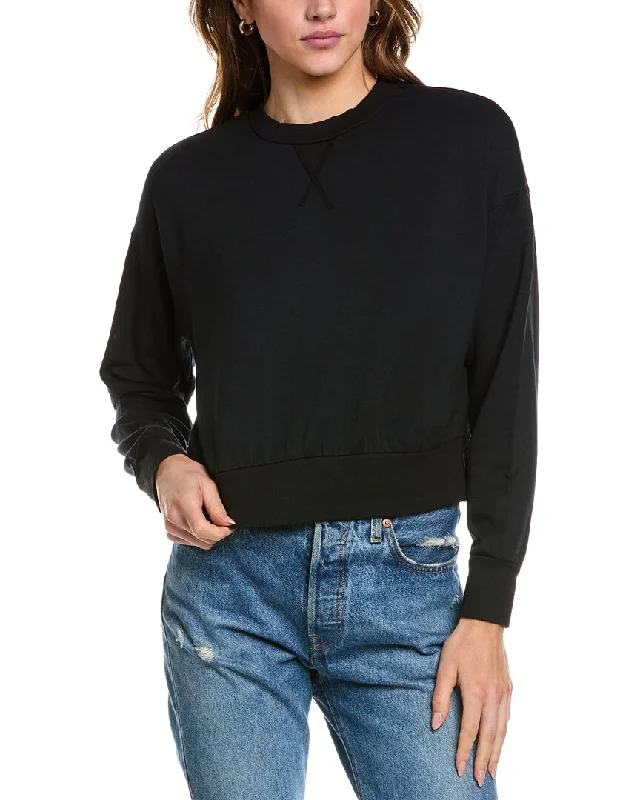 Women's Formal Event Clothing Stateside Softest Fleece Cropped Pullover